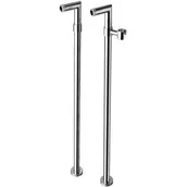 Akcesoria do armatury i ceramiki - Sapho Airtech nogi do baterii chrom 9881 - miniaturka - grafika 1