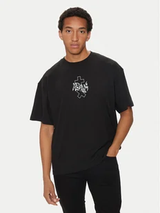 Replay T-Shirt MMG350.000.23454 Czarny Oversize - Koszulki męskie - miniaturka - grafika 1
