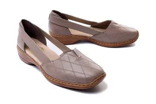 RIEKER 41321-64 beige, półbuty damskie - Rieker - Półbuty damskie - miniaturka - grafika 1