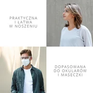 Maseczki ochronne i antywirusowe - Przyłbica ochronna na twarz z uchwytem okularów - miniaturka - grafika 1