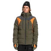 Kurtki narciarskie - Męska Kurtka ocieplana QUIKSILVER THE EDGE M SNJT CRE0 EQYTJ03387-CRE0 – Zielony - miniaturka - grafika 1