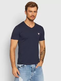 Koszulki męskie - GUESS T-Shirt M1RI37 I3Z11 Granatowy Slim Fit - grafika 1
