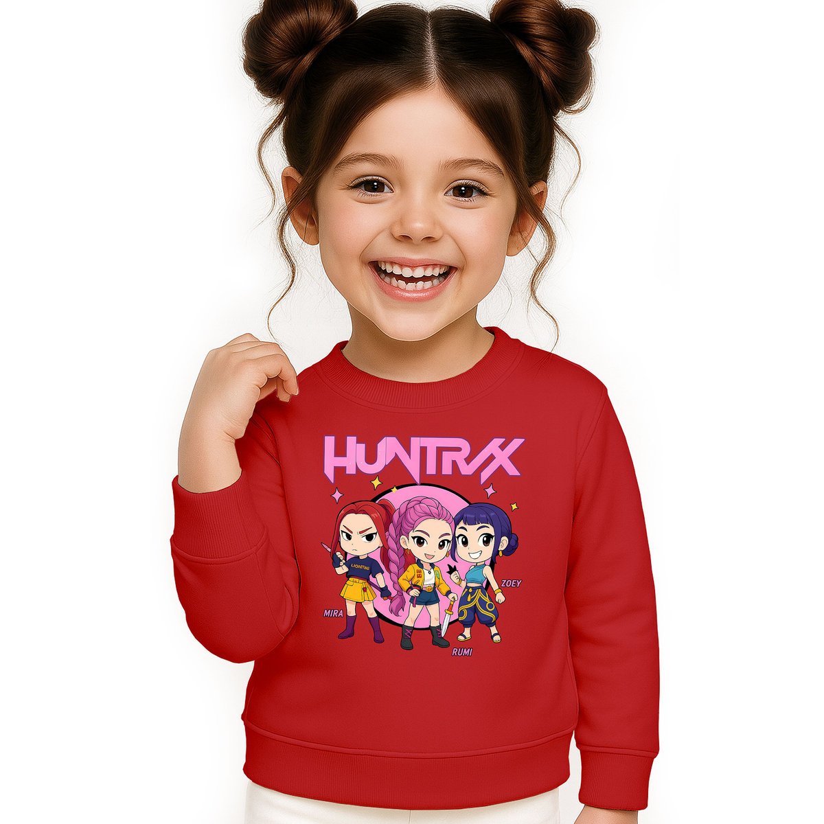 BLUZA DZIECIĘCA KPOP DEMON HUNTERS HUNTRIX 146-152 BAWEŁNIANA JAKOŚĆ