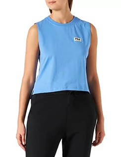 Koszulki i topy damskie - Fila Damska koszulka Taggia Cropped Boxy Top Cami, Ultramaryna (Ultramary, S - grafika 1