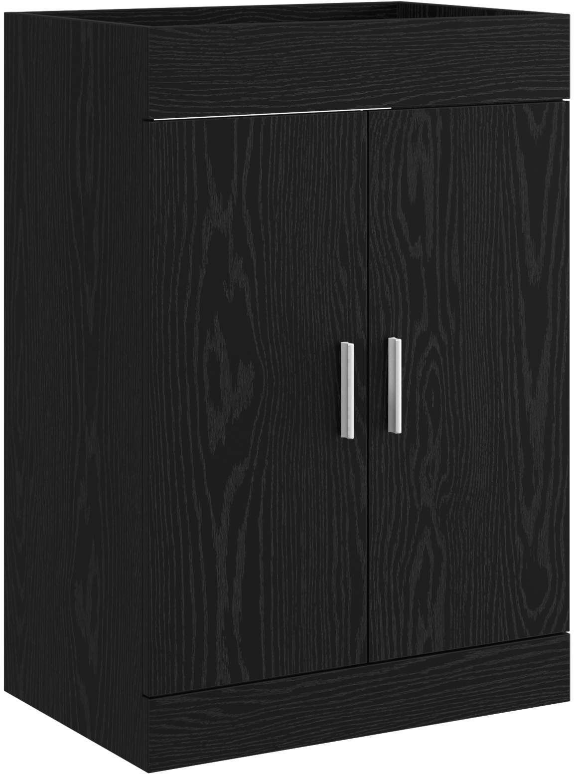 vidaXL vidaXL Szafka pod zlewem w łazience Czarny dąb 56 x 37,5 x 81 cm