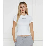 Koszulki i topy damskie - Guess Jeans T-shirt EMBRO Cropped Fit - miniaturka - grafika 1