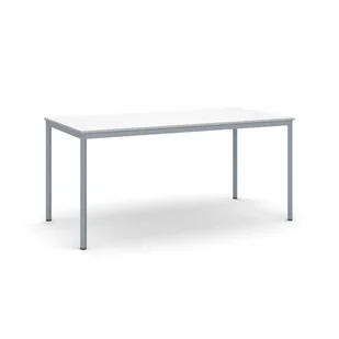B2B Partner Stół do jadalni i stołówki, ciemnoszara konstrukcja, 1600 x 800 mm, buk 555774 - Stoły - miniaturka - grafika 1