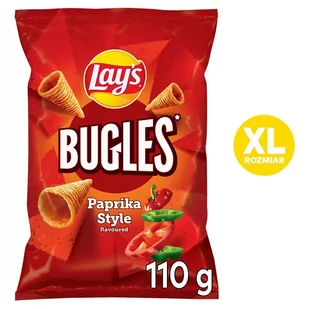 Lay's Bugles Przekąski kukurydziane o smaku papryki 110 g - Chipsy - miniaturka - grafika 1