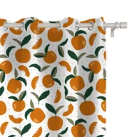 Zasłony - Zasłona SUMMER wzór SM27 | geometryczne pomarańcze 150 x 240 cm tkanina standard - miniaturka - grafika 1