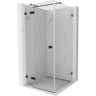 Kabiny prysznicowe - Mexen Lunar T kabina prysznicowa uchylna lewa 110 x 110 cm, transparent, czarna - 834T-110-110-70-00-L - miniaturka - grafika 1
