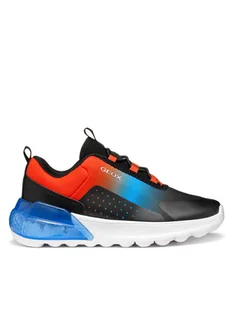 Geox Sneakersy J Activart Illuminus J45LYA 02A9J C9B7S M Czarny - Buty dla chłopców - miniaturka - grafika 1
