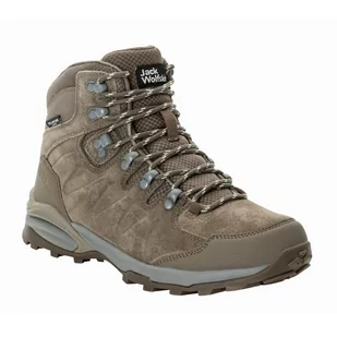 Buty damskie na wędrówki Jack Wolfskin REFUGIO TEXAPORE MID W chestnut - 37 - Buty trekkingowe damskie - miniaturka - grafika 1