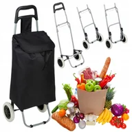 Torby i wózki na zakupy - WÓZEK NA ZAKUPY SKŁADANY mobilna torba na bazarek do sklepu 25l do 10kg - miniaturka - grafika 1