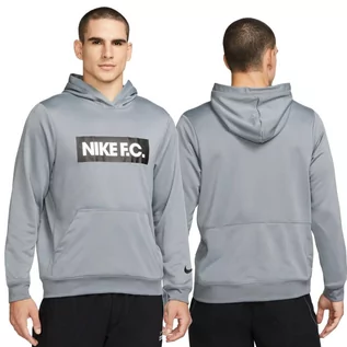 Bluzy męskie - Bluza sportowa męska Nike FC Libero Dri-Fit treningowa kangurka z kapturem - grafika 1