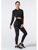 Koszulki sportowe damskie - Carpatree Koszulka sportowa "Camo Seamless" w kolorze khaki - miniaturka - grafika 1