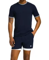 Koszulki sportowe męskie - Koszulka męska Wilson M Court Performance Crew Navy XXL - miniaturka - grafika 1