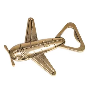 Masters TM Soróbka Otwieracz Do Butelek Piwa Metalowy Retro Aeroplan Złoty - Korkociągi i otwieracze - miniaturka - grafika 2