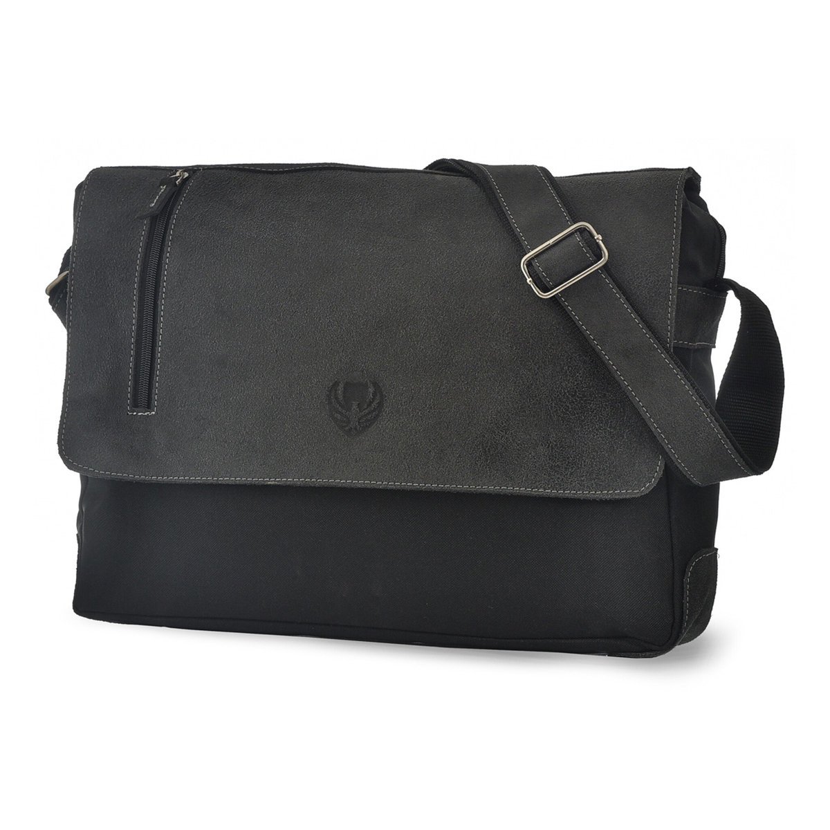 Czarna Torba Skórzana Do Pracy dokumenty laptopa duża Kodura modna Orlovsky