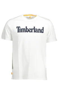 T-SHIRT MĘSKI Z KRÓTKIM RĘKAWEM BIAŁY TIMBERLAND - Koszulki męskie - miniaturka - grafika 1