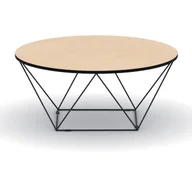 Sprzęt konferencyjny i radiowęzłowy - B2B Partner Okrągły stół konferencyjny WIRE, blat średnica 1050 mm, buk 498062 - miniaturka - grafika 1