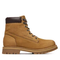 Botki męskie - Trapery Tommy Hilfiger Flex Th Outdoor W Nbk Boot FM0FM05563 Brązowy - miniaturka - grafika 1