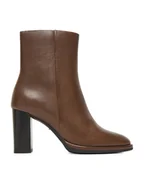 Botki damskie - Gino Rossi Botki EO-LORA-0121991 Brązowy - miniaturka - grafika 1