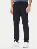 Spodnie męskie - Bugatti Spodnie materiałowe 4036 36827 Granatowy Slim Fit - miniaturka - grafika 1
