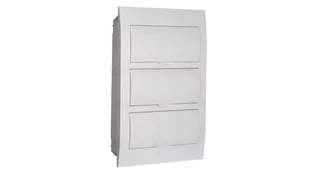Rozdzielnica modułowa 3x12 podtynkowa IP40 IK06 N+PE II klasa drzwi białe DB312F 3X12P/FMD-P biała 36422 - Rozdzielnie elektryczne - miniaturka - grafika 1