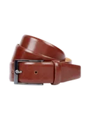 Paski - Pasek skórzany ze sprzączką z chromowanym efektem - miniaturka - grafika 1