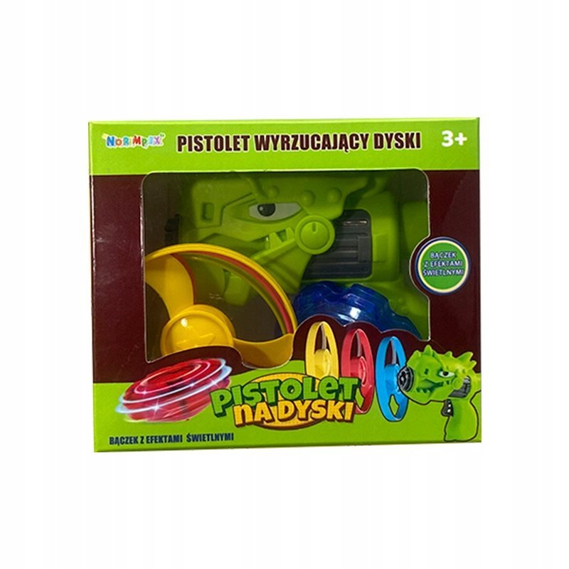 Pistolet Dinozaur Strzelający Latającymi Śmigłami Mała Zabawka Dla Dzieci