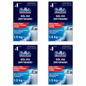 Środki do zmywarek - Finish Sól ochronna do zmywarki gruboziarnista zestaw 4 x 1,5 kg - miniaturka - grafika 1