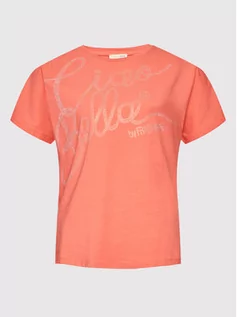 Koszulki i topy damskie - Fracomina T-Shirt FP22ST3004J401N5 Różowy Regular Fit - grafika 1