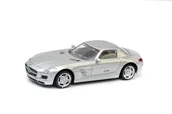 Samochody i pojazdy dla dzieci - MERCEDES SLS 58100 1:43 srebrny - miniaturka - grafika 1