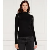 Swetry damskie - Patrizia Pepe Półgolf | Slim Fit - miniaturka - grafika 1