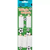 Zakładki do książek - Zakładka edu-ściąga. Tabliczka mnożenia - piłka - miniaturka - grafika 1