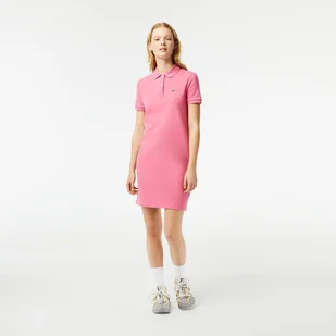 Damska Sukienka LACOSTE DRESSES EF7767.2R3 – Różowy - Sukienki - miniaturka - grafika 1