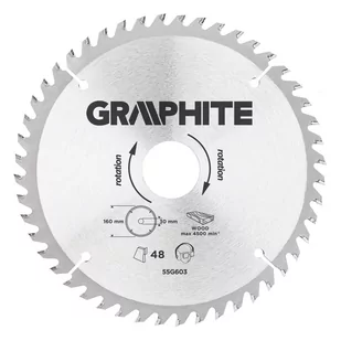 Graphite Tarcza do cięcia 55H603 160 x 30 mm do pilarki widiowa - Tarcze do pił - miniaturka - grafika 4
