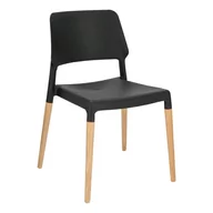 Krzesła - D2.Design Krzesło Cole czarne 145083 - miniaturka - grafika 1