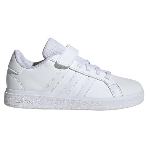 adidas Buty dziecięce Grand Court 2.0 El C, uniseks, Ftwr Biały Ftwr Biały Szary Jeden, 31 EU