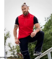 Kamizelki męskie - Ardon ARDON MARTIN - kamizelka męska polarowa - czerwony H2188 4XL - miniaturka - grafika 1