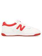 Trampki męskie - New Balance Skórzane sneakersy "480" w kolorze biało-czerwonym - miniaturka - grafika 1