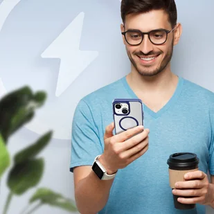 Dux Ducis Clin2 etui iPhone 14 magnetyczny pokrowiec MagSafe niebieskie - Etui i futerały do telefonów - miniaturka - grafika 4