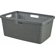 Kosze na bieliznę - Curver Kosz na pranie Jute 245981 46L Ciemnoszary 245981 - miniaturka - grafika 1