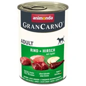 Mokra karma dla psów - Animonda Grancarno Adult Hirsch Apfel Jeleń + Jabłko 400G - miniaturka - grafika 1