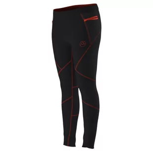 Damskie legginsy La Sportiva Primal Pant W Rozmiar: L / Kolor: czarny/czerwony - Spodnie sportowe damskie - miniaturka - grafika 1