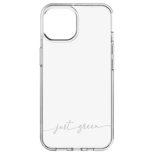 Etui nadające się do recyklingu do iPhone'a 14 Plus Biodegradowalne, tylko zielone, przezroczyste - Etui i futerały do telefonów - miniaturka - grafika 1