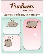 Notesy i bloczki - Zestaw ozdobnych notesów Pusheen The Cat 30k 77 gram, 1 szt 3 x 3 cm + 2 szt.  3 x 6 cm - miniaturka - grafika 1