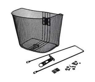 Koszyk Rowerowy Kellys City Front Bicycle Basket | Czarny - Koszyki rowerowe - miniaturka - grafika 1