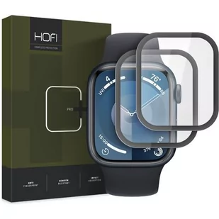 Szkło hybrydowe HOFI Hybrid Glass do Apple Watch 7/8/9 (45 mm) Czarny - Akcesoria do smartwatchy - miniaturka - grafika 1