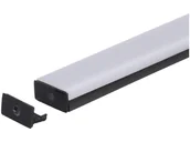 Taśmy LED - Zaślepka PCV Max czarna z otworem - miniaturka - grafika 1